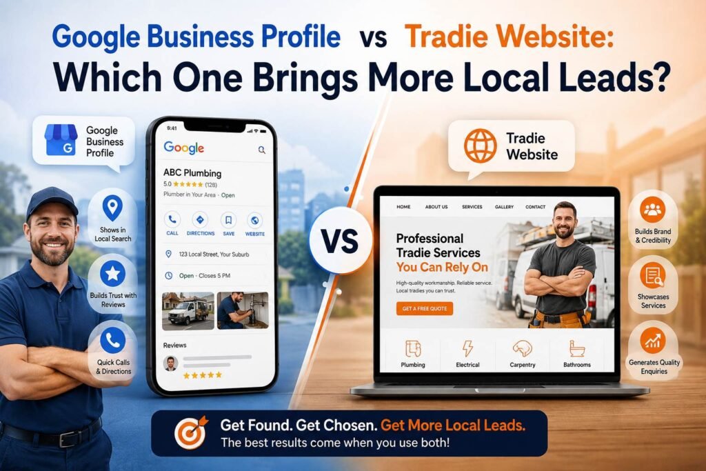 Google Business Profile vs Tradie Website