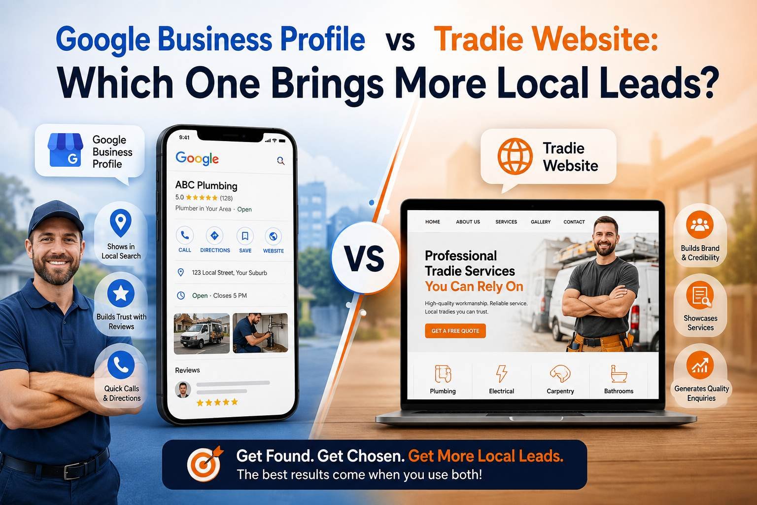 Google Business Profile vs Tradie Website